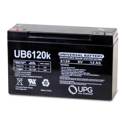 Universal Power Group 6V 12A Sealed Lead Acid Battery